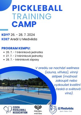 PICKLEBALL TRAINING CAMP 26.-28.7.2024