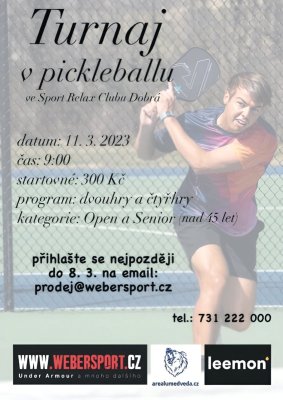 Turnaj v pickleballu 11.3.2023